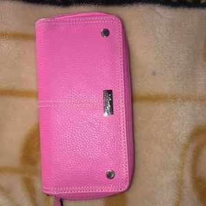 Pink long wallet
